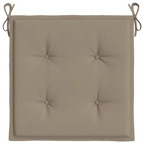 Jastuci za vrtne stolice 4 kom smeđesivi 50x50x3 cm od tkanine - Sivosmeđa 50 x 50 x 3 cm 4 Cijena