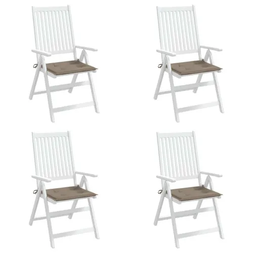 Jastuci za vrtne stolice 4 kom smeđesivi 50x50x3 cm od tkanine - Sivosmeđa 50 x 50 x 3 cm 4 Cijena