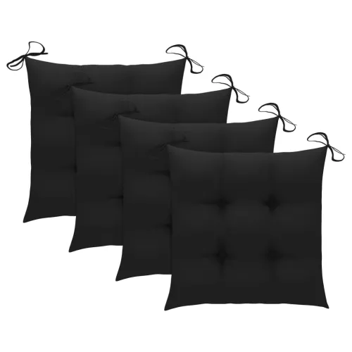 5-dijelni sklopivi vrtni blagovaonski set od bambusa - Crna 40 x 40 x 7 cm Cijena