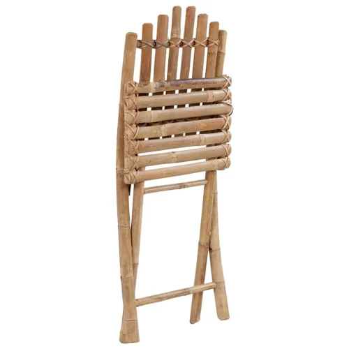 5-dijelni sklopivi vrtni blagovaonski set od bambusa - Boja crnog vina 40 x 40 x 7 cm Cijena