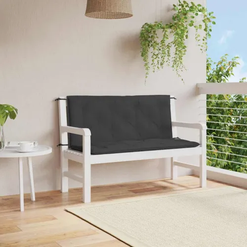 Jastuk za vrtnu klupu crni 120 x (50+50) x 7 cm tkanina Oxford - Crna 120 cm 2 Cijena