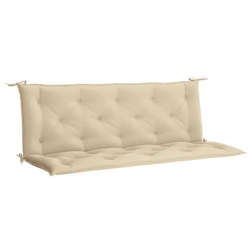 Jastuk za vrtnu klupu bež 150 x (50 + 50) x 7 cm tkanina Oxford - Bež 150 cm Cijena