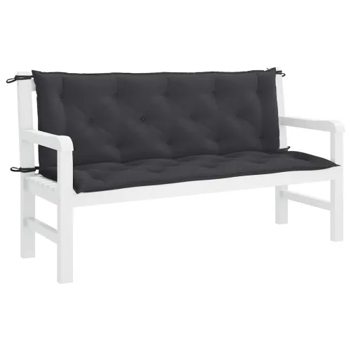 Jastuk za vrtnu klupu crni 150 x (50+50) x 7 cm tkanina Oxford - Crna 150 cm Cijena