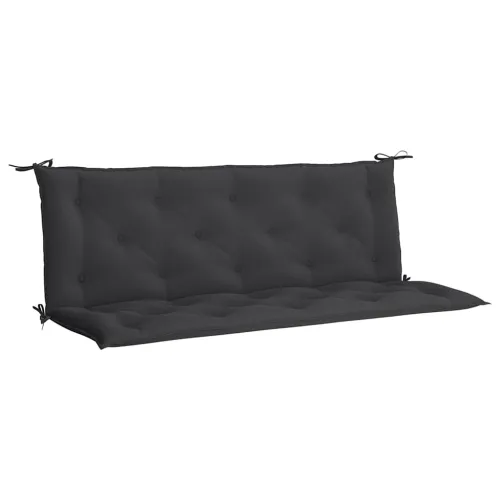 Jastuk za vrtnu klupu crni 150 x (50+50) x 7 cm tkanina Oxford - Crna 150 cm Cijena