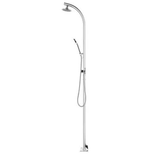 Vrtni tuš sa sivom bazom 220 cm aluminijski - Siva 110 x 62 x 5 cm 1 Cijena