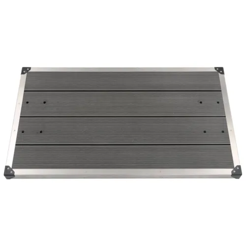 Vrtni tuš sa sivom bazom 220 cm aluminijski - Siva 110 x 62 x 5 cm 1 Cijena