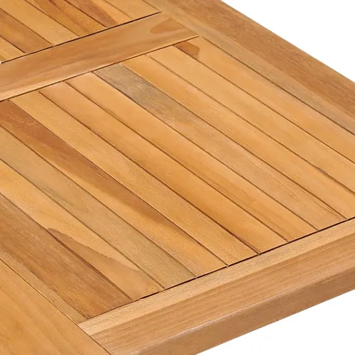 5-dijelni sklopivi vrtni blagovaonski set od masivne tikovine - Za 4 osobe (s naslonom za ruke) Četvrtasto 90 x 90 x 75 cm Cijena