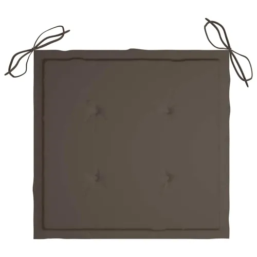 Sklopive stolice 2 kom s jastucima od bambusa - Sivo-smeđa 40 x 40 x 4 cm Cijena