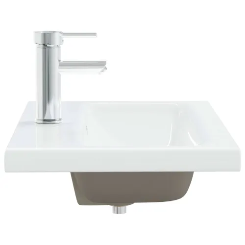 Ugradbeni Lavabo - Umivaonik sa slavinom 61x39x18 cm keramički bijeli - 61 x 39 x 18 cm Cijena