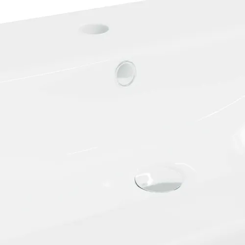 Ugradbeni Lavabo - Umivaonik sa slavinom 81x39x18 cm keramički bijeli - 81 x 39 x 18 cm Cijena