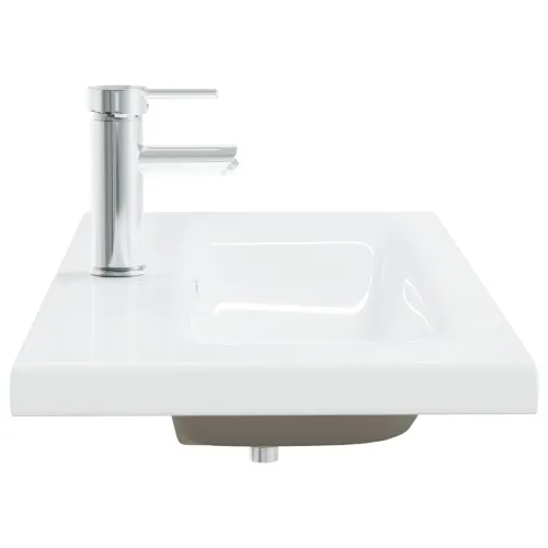 Ugradbeni Lavabo - Umivaonik sa slavinom 91x39x18 cm keramički bijeli - 91 x 39 x 18 cm Cijena