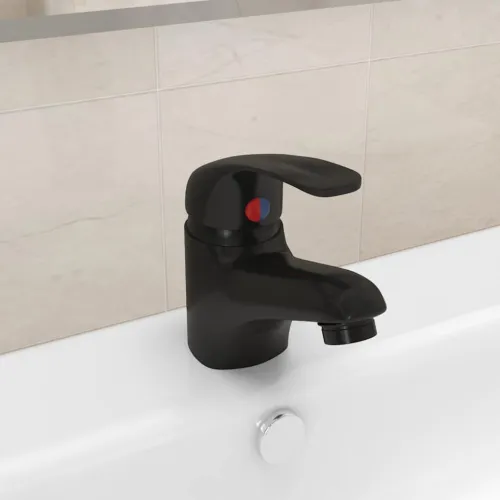 Miješalica za Lavabo - Umivaonik crna 13 x 10 cm - Crna Crna Cijena