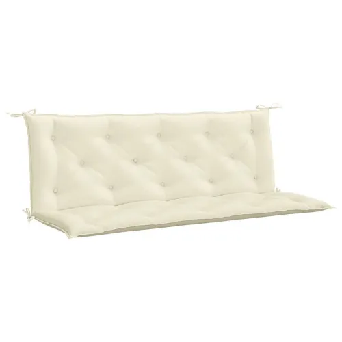 Jastuk za vrtnu klupu krem bijeli 150x(50+50)x7 cm od tkanine - Krema 150 cm 2 Cijena