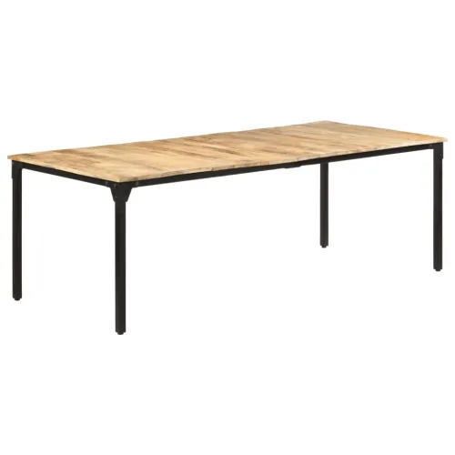 Blagovaonski stol 220 x 100 x 76 cm od grubog drva manga - 220 x 100 x 76 cm 1 Cijena
