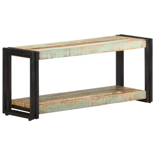 TV ormarić 90 x 30 x 40 cm od masivnog obnovljenog drva - Crna 90 cm masivno obnovljeno drvo Cijena