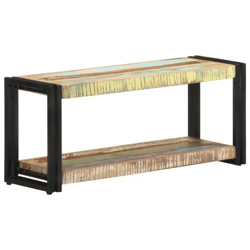 TV ormarić 90 x 30 x 40 cm od masivnog obnovljenog drva - Crna 90 cm masivno obnovljeno drvo Cijena