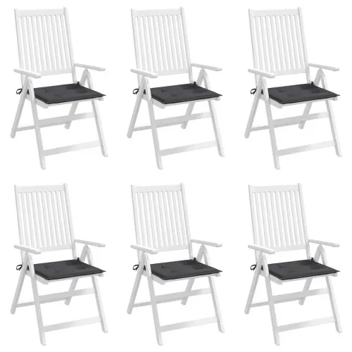 Jastuci za vrtne stolice 6 kom antracit 40x40x3 cm od tkanine - Antracit 40 x 40 x 3 cm 6 Cijena