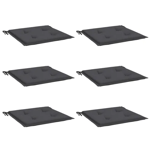 Jastuci za vrtne stolice 6 kom antracit 40x40x3 cm od tkanine - Antracit 40 x 40 x 3 cm 6 Cijena