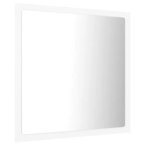 LED kupaonsko ogledalo bijelo 40 x 8,5 x 37 cm akrilno - Bijela Cijena