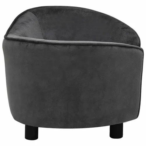 Sofa za pse tamnosiva 69 x 49 x 40 cm plišana - Tamno siva Cijena