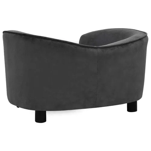 Sofa za pse tamnosiva 69 x 49 x 40 cm plišana - Tamno siva Cijena