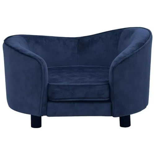 Sofa za pse plava 69 x 49 x 40 cm plišana - Plava Cijena
