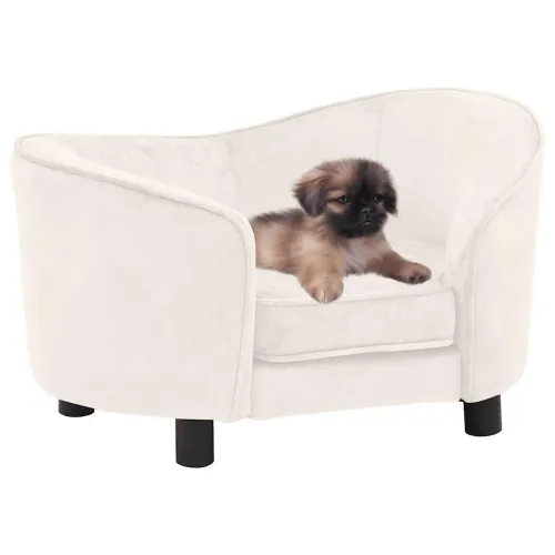 Sofa za pse krem 69 x 49 x 40 cm plišana - Krema Cijena
