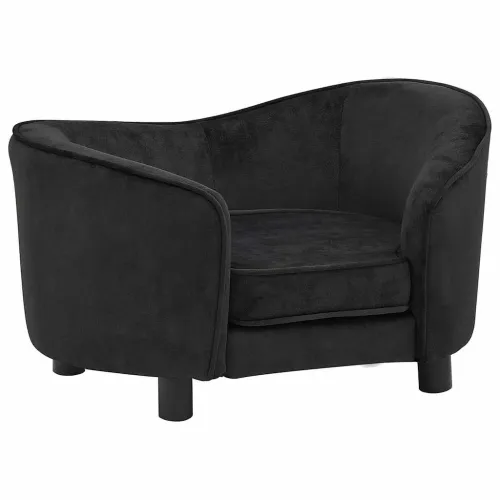 Sofa za pse crna 69 x 49 x 40 cm plišana - Crna Cijena