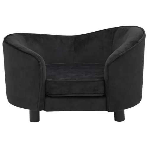 Sofa za pse crna 69 x 49 x 40 cm plišana - Crna Cijena