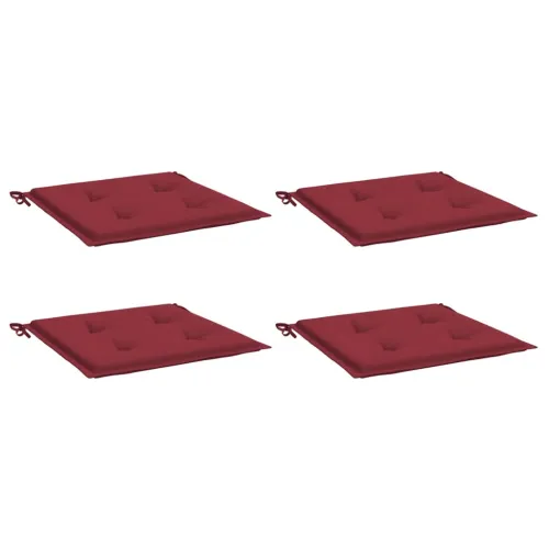 Jastuci za vrtne stolice 4 kom boja vina 50x50x3 cm od tkanine - boja crnog vina 50 x 50 x 3 cm 4 Cijena