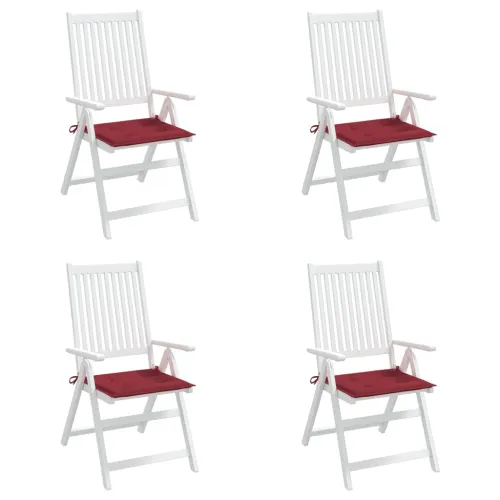 Jastuci za vrtne stolice 4 kom boja vina 50x50x3 cm od tkanine - boja crnog vina 50 x 50 x 3 cm 4 Cijena
