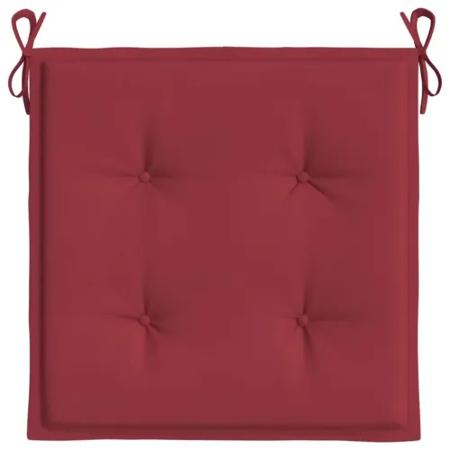 Jastuci za vrtne stolice 4 kom boja vina 50x50x3 cm od tkanine - boja crnog vina 50 x 50 x 3 cm 4 Cijena
