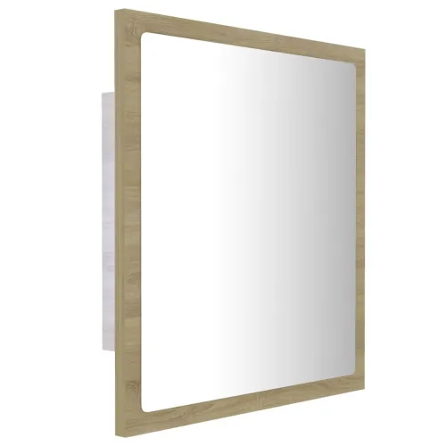 LED kupaonsko ogledalo boja hrasta sonome 40x8,5x37 cm akrilno - Sonoma hrast Cijena