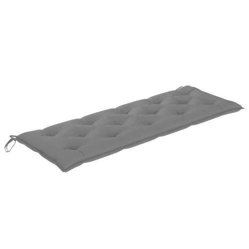 Složiva vrtna klupa s jastukom 159 cm od masovne tikovine - Siva 150 cm 1 1 Cijena