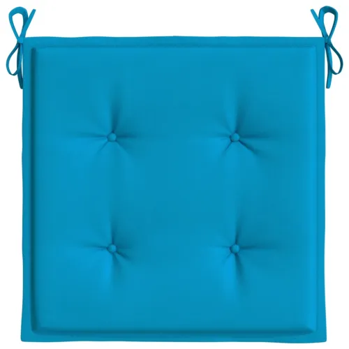 Jastuci za vrtne stolice 6 kom plavi 50 x 50 x 3 cm od tkanine - Plava 50 x 50 x 3 cm 6 Cijena
