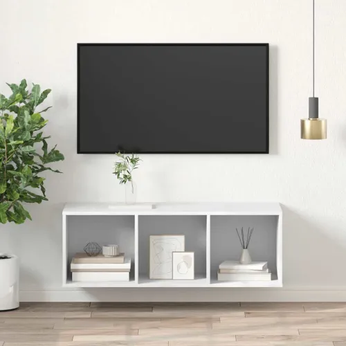 Zidni TV ormarić bijeli 37 x 37 x 107 cm od konstruiranog drva - Bijela 1 107 cm Cijena