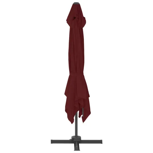Konzolni vrtni suncobran s aluminijskim stupom 400x300 cm bordo - Bordo crvena 400 x 300 cm Cijena