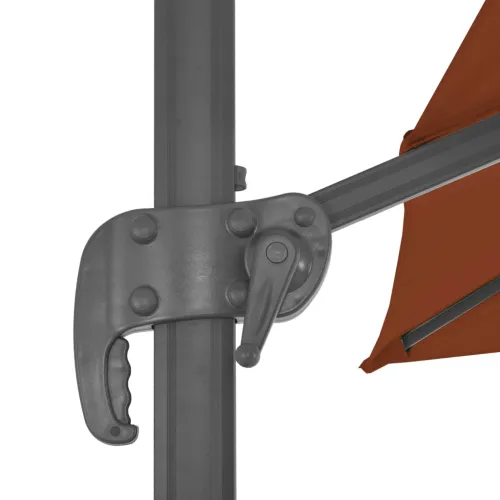 Konzolni vrtni suncobran s aluminijskom šipkom terakota 400x300 cm - Terakota 400 x 300 cm Cijena