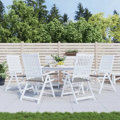 Jastuci za vrtne stolice 6 kom sivi 50 x 50 x 3 cm od tkanine - Siva 50 x 50 x 3 cm 6 Cijena