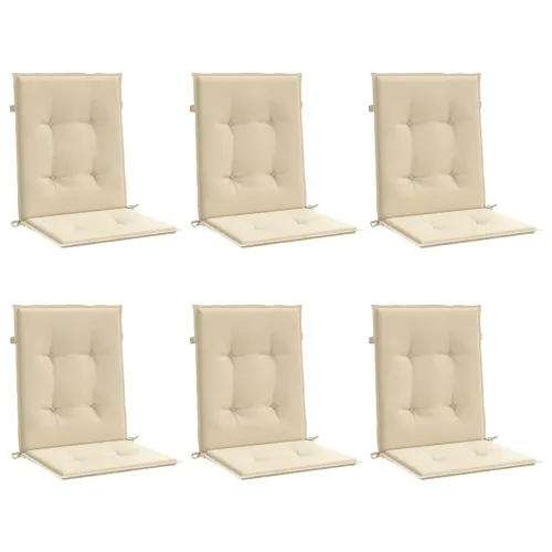 Jastuci za vrtne stolice 6 kom bež 100 x 50 x 3 cm od tkanine - Bež 100 x 50 x 3 cm 6 Cijena