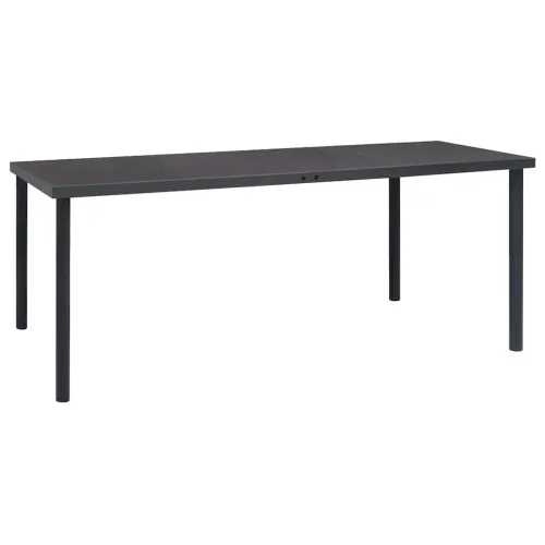 Vrtni stol - Blagovaonski stol antracit 190 x 90 x 74 cm čelični - 190 x 90 x 74 cm Cijena