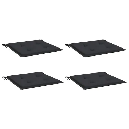 Jastuci za vrtne stolice 4 kom crni 50x50x3 cm tkanina Oxford - Crna 50 x 50 x 3 cm 4 Cijena