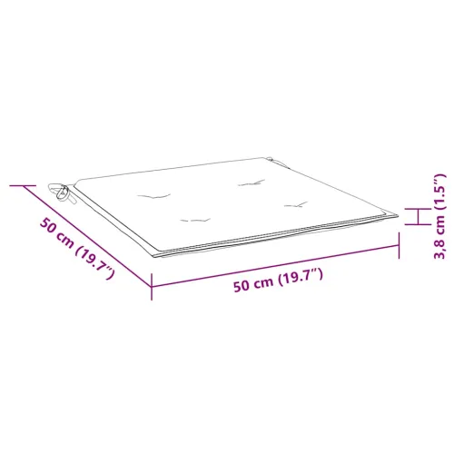 Jastuci za vrtne stolice 4 kom crni 50x50x3 cm tkanina Oxford - Crna 50 x 50 x 3 cm 4 Cijena