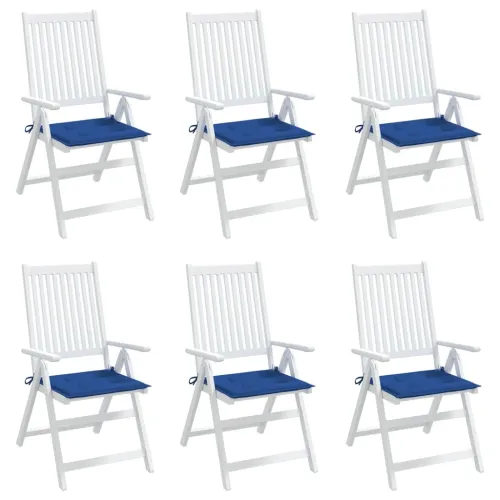 Jastuci za vrtne stolice 6 kom plavi 50 x 50 x 3 cm od tkanine - Kraljevski plava 50 x 50 x 3 cm 6 Cijena