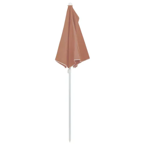 Vrtni polukružni suncobran sa stupom 180 x 90 cm terakota - Terakota 1 Terakota Cijena
