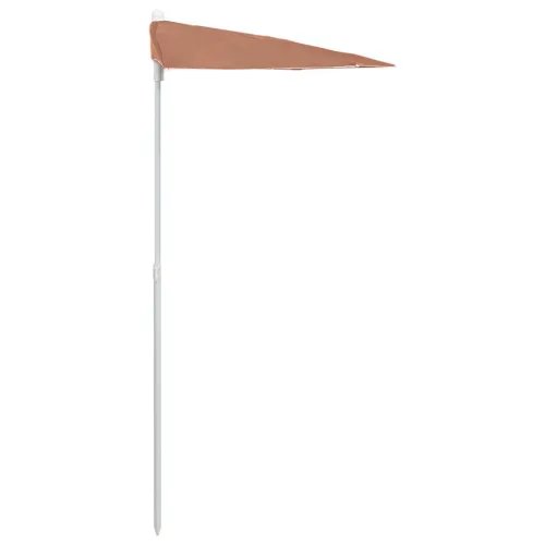 Vrtni polukružni suncobran sa stupom 180 x 90 cm terakota - Terakota 1 Terakota Cijena