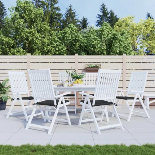 Jastuci za vrtne stolice 6 kom crni 50x50x3 cm tkanina Oxford - Crna 50 x 50 x 3 cm 6 Cijena