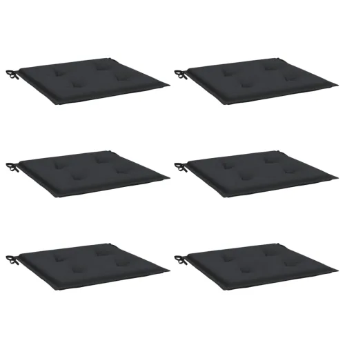 Jastuci za vrtne stolice 6 kom crni 50x50x3 cm tkanina Oxford - Crna 50 x 50 x 3 cm 6 Cijena