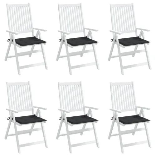 Jastuci za vrtne stolice 6 kom crni 50x50x3 cm tkanina Oxford - Crna 50 x 50 x 3 cm 6 Cijena