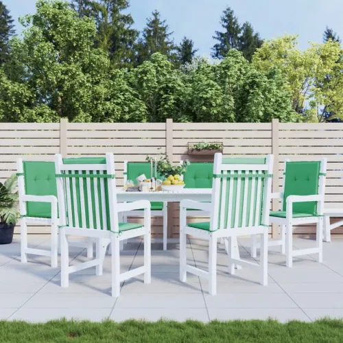 Jastuci za vrtne stolice 6 kom zeleni 100x50x3 cm od tkanine - Zelena 100 x 50 x 3 cm 6 Cijena